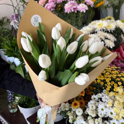 Classic White Tulips