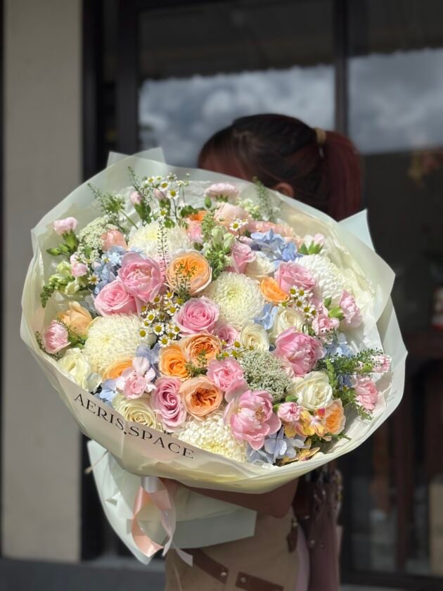 Pastel—but Colorful Bouquet - Image 3