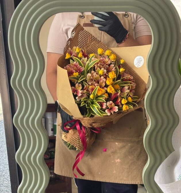 Alstroemeria and Baby Roses Bouquet - Image 2