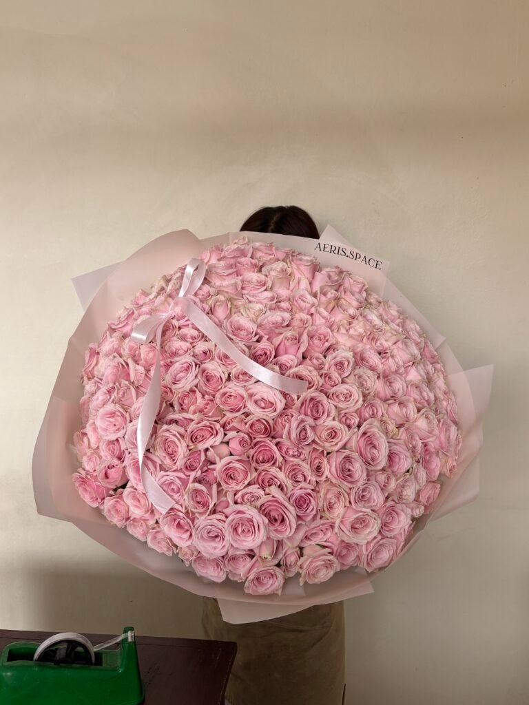 201 Mono Roses Bouquet - Aeris Flowery Space - Flowers Shop in Canggu