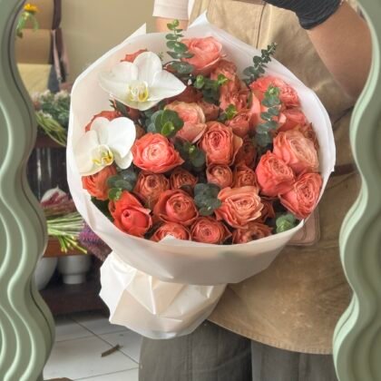 Flushed Roses Under Kuta Sunset